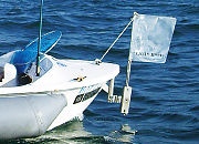 跳ね上げ式のおもて差し舵