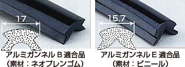 ラバー製 ガンネルB・E